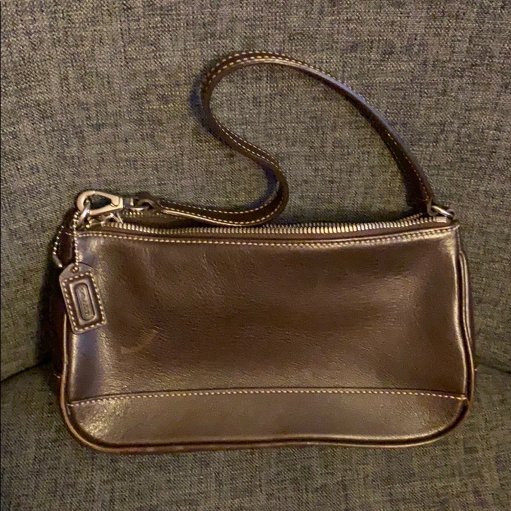 Coach Hampton leather small shoulder bag